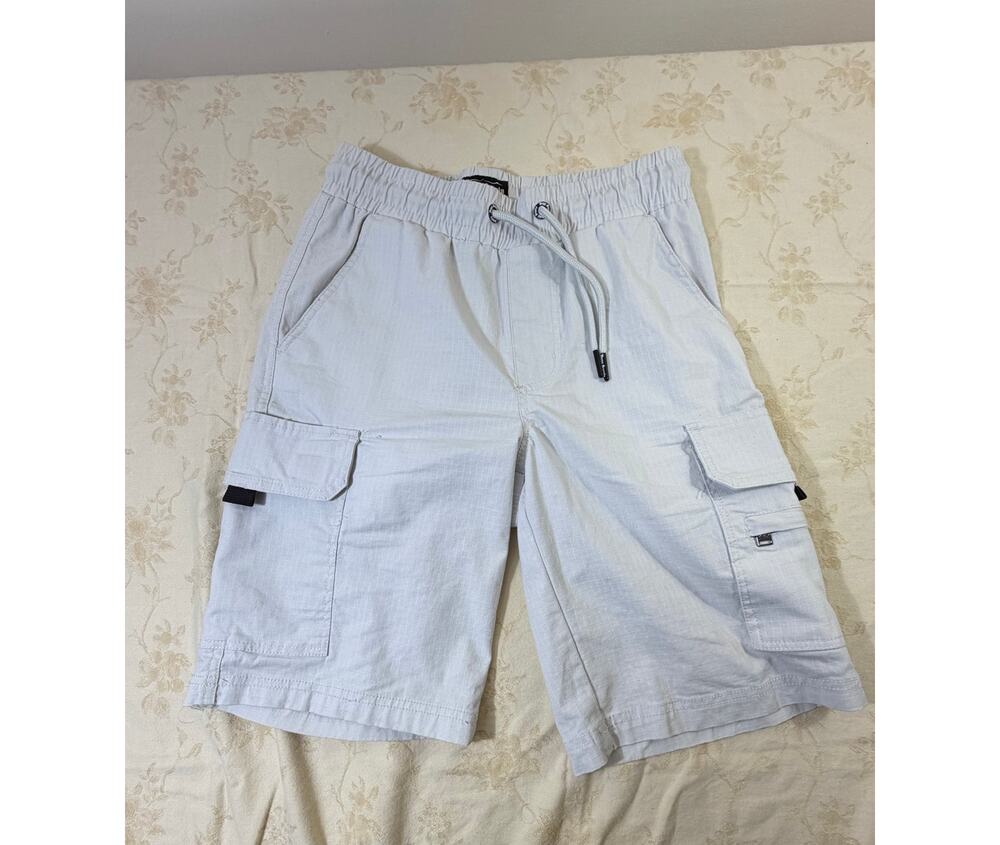 Dogg Supply Snoop Dogg Men's Cargo Shorts XS Gray Ripstop Baggy Streetwear